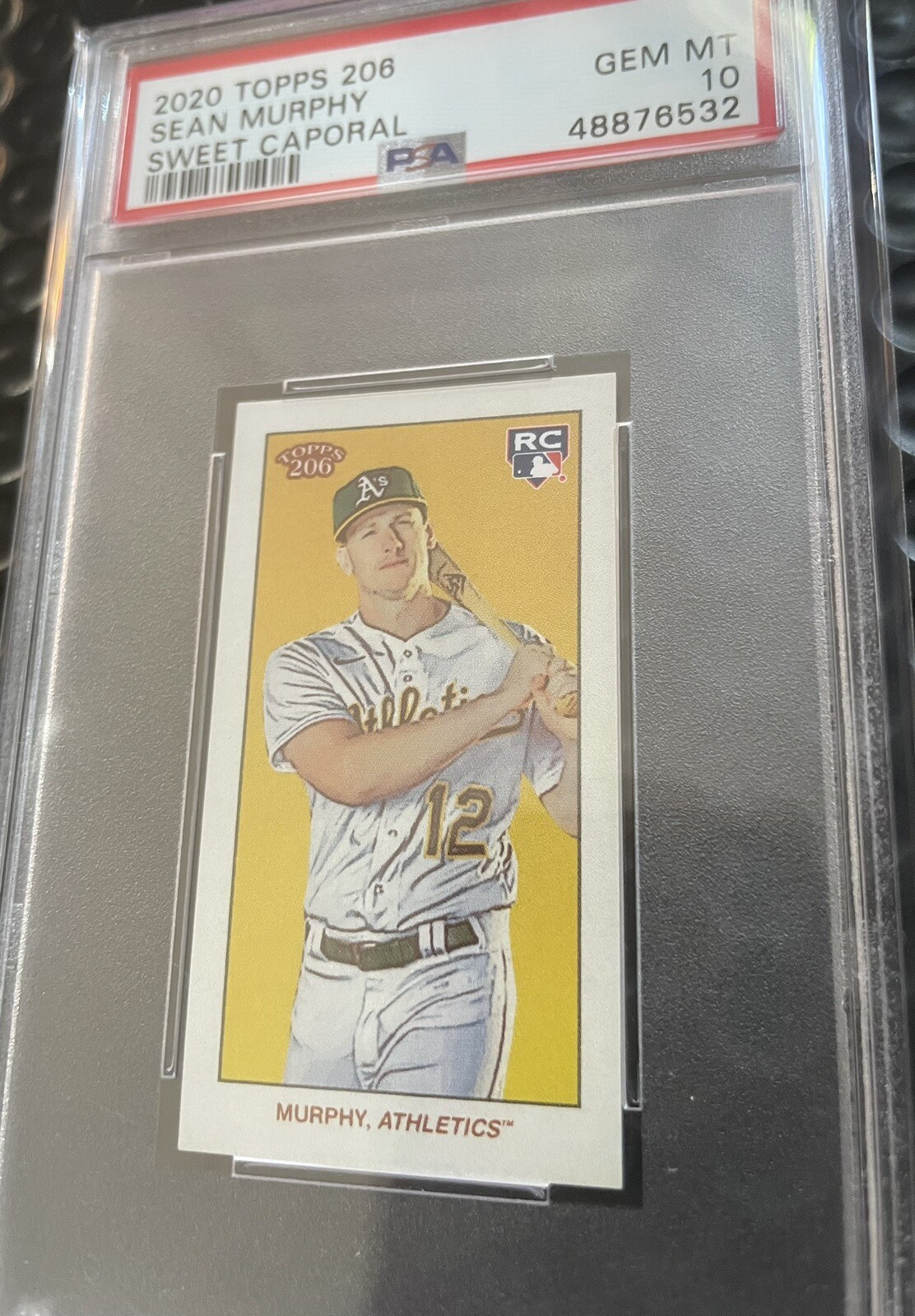 🔥PSA 10 💎 POP 1 🔥Sean Murphy 💥2020 Topps 206 Sweet Caporal Back Rookie RC