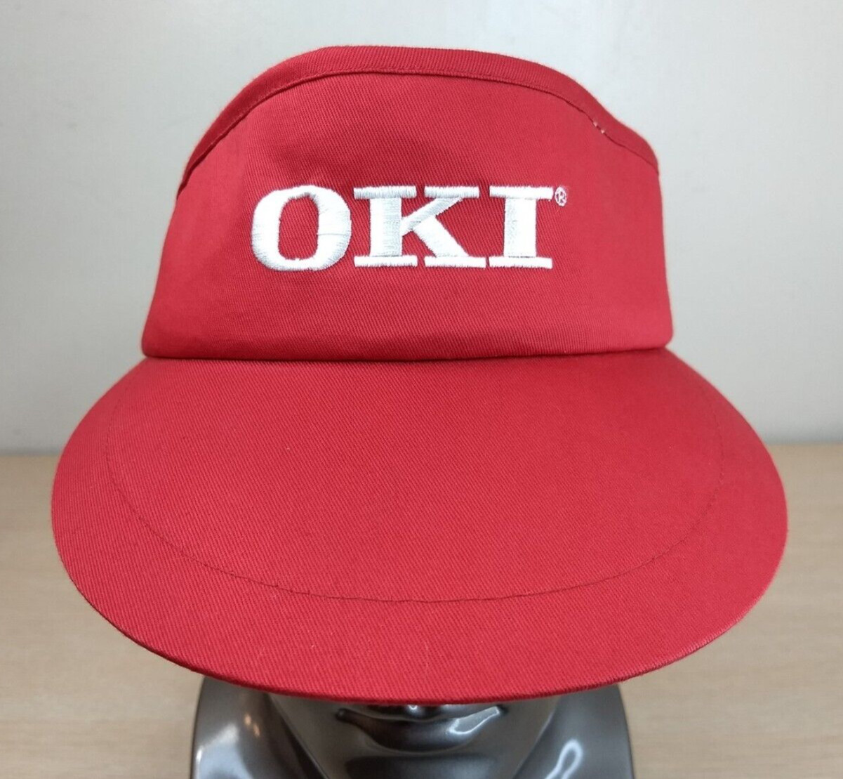 OKI ADJUSTABLE STRAPBACK SUN VISOR/CAP, RED, ELEC… - image 1