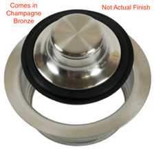 Mountain Plumbing Waste Disposer Trim Collar with Matching Stopper - MT204/CHBRZ