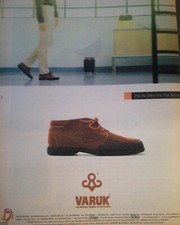 Pubblicità scarpe Varuk pagina intera del 1998 ADVERTISING leggi