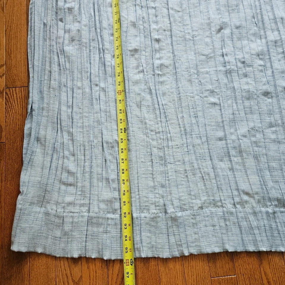 Par de paneles de cortina Tahari Home azul claro texturizado poliéster 96" (juego de 2) Foto 2 de 4