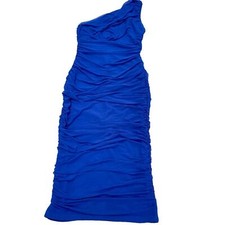 Woman’s sexy bodycon one shoulder midi night party club cocktail dress