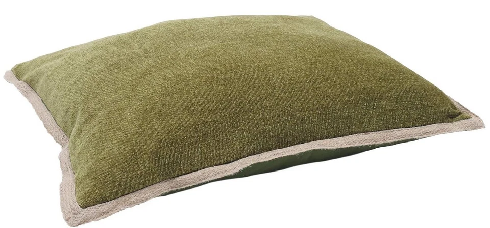 Cama de lujo para perros de palisandro oliva Foto 2 de 4