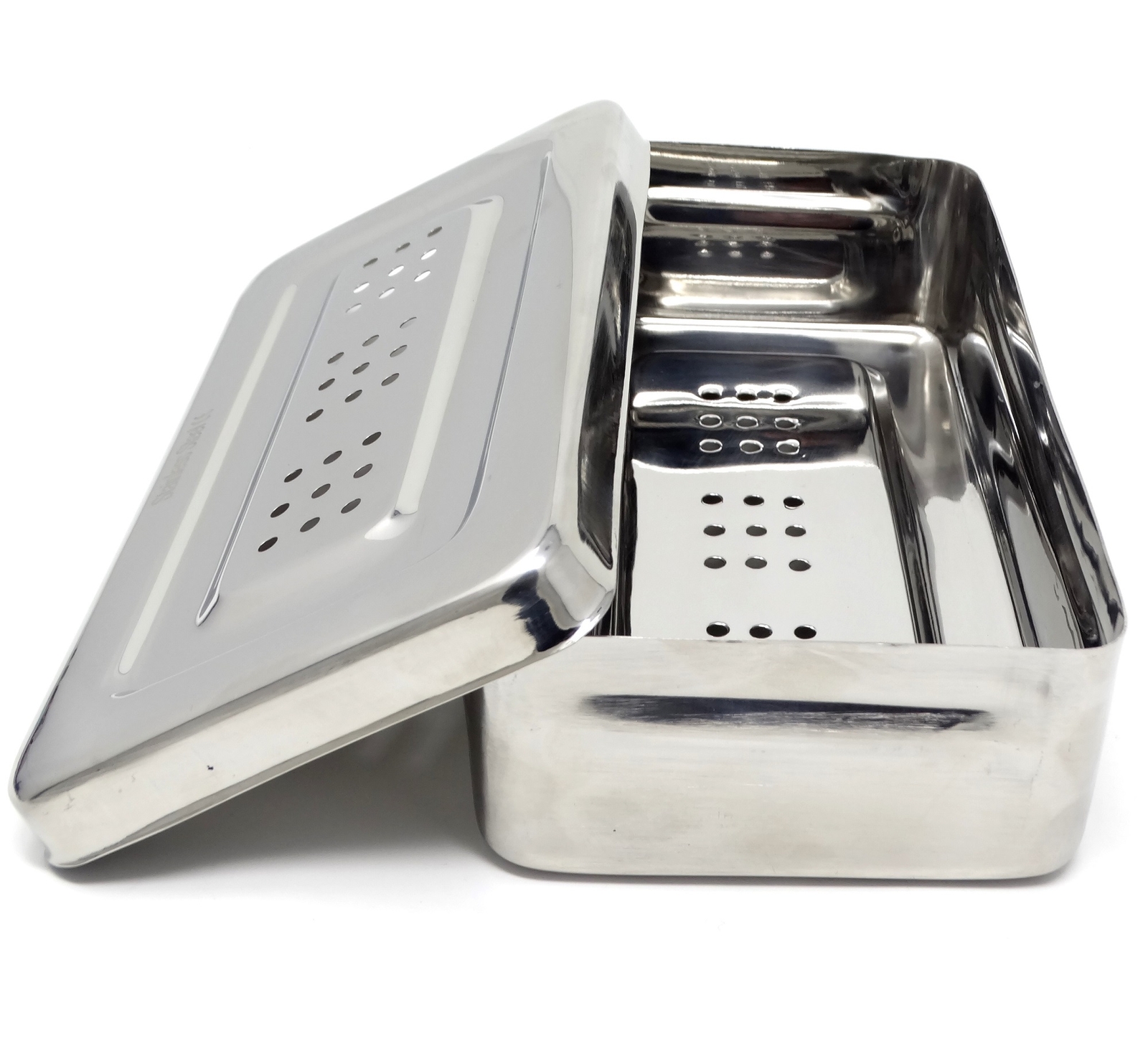 Daniel Instrument Box Instruments BOX Perforated Stainless Steel CE 7x3x1.5 inch Surgical ...