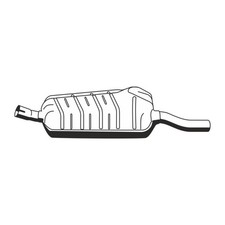 ERNST 275040 Mittelschalldämpfer für BMW 3er E46 / TOURING / COUPE 316i 318i M43