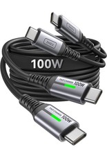 INIU USB-C to USB-C Cable, 3.3ft, 2-Pack Type C Charging Cord for iPhone 16 15