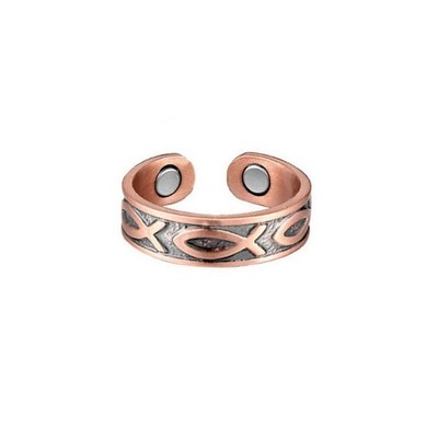 Für Damen Magnetische Doppelkern Ringe Verstellbar Offen Design in 4 Farben