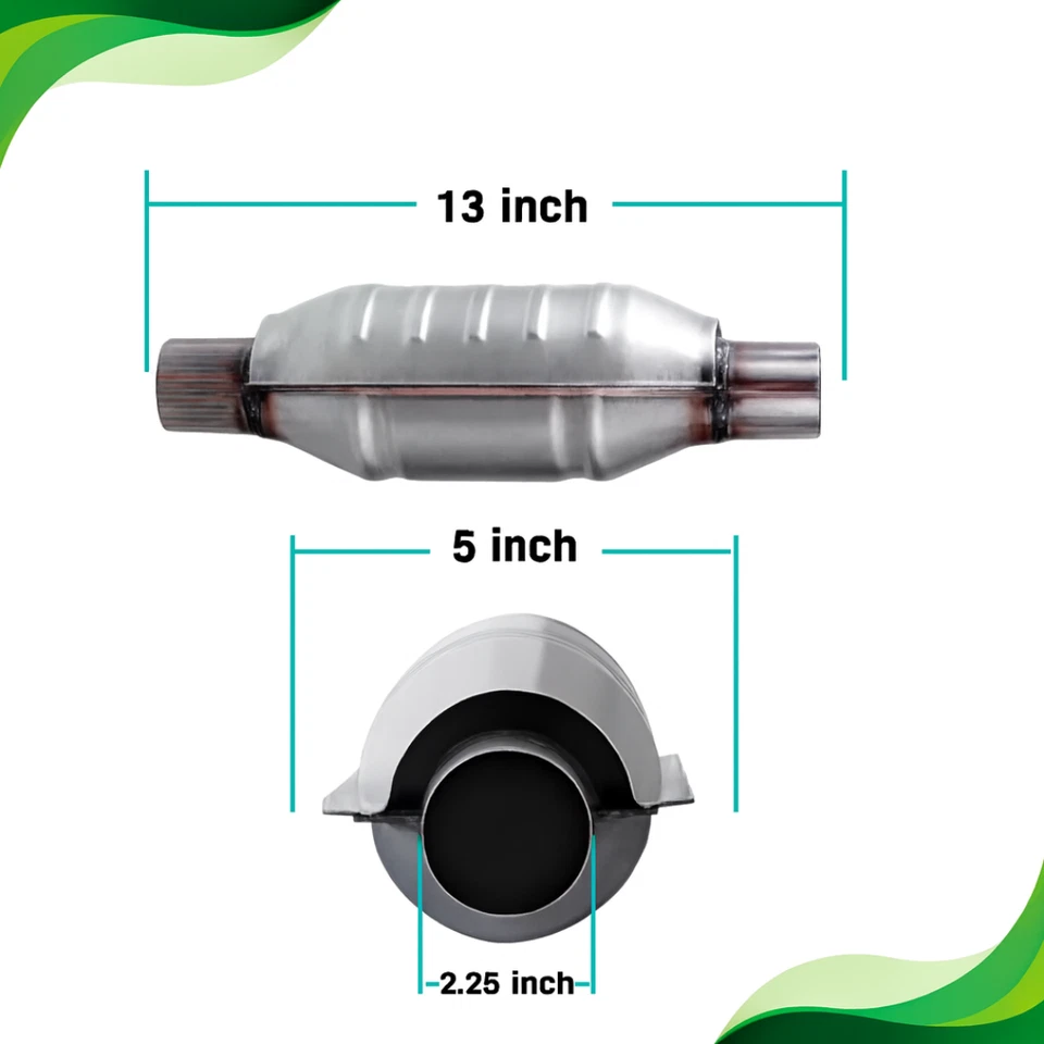 Fit for All Chrysler Town & Country Catalytic Converter 2.25” Exhaust Heavy Duty - Image 2 of 4