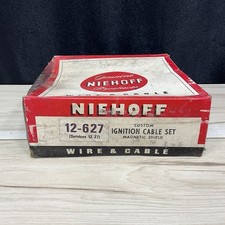 Vintage Niehoff 12-627 Ignition Spark Plug Wire Set 6 Cylinder Magnetic Nos Vintage Niehoff 12-627 Ignition Spark Plug Wire Set 6 Cylinder Magnetic Nos