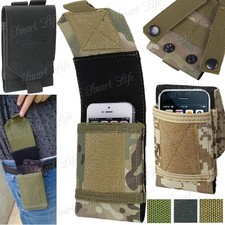 Universal Army Camo Bag For Mobile Phone Belt Loop Hook Case Cover Pouch Holster