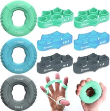 FitBeast Grip Strength Trainer, Finger Exerciser, Forearm Strengthener Green 