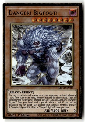 Danger! Bigfoot! (Alternate Art) MGED-EN018 Maximum Gold: El Dorado Yu-Gi-Oh MP