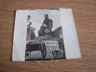 WW2 Military Soldier Paul American on Hay Cart Birthday Sign Vintage Photograph