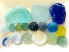 sea glass marble ohajiki rare color Genuine Surf Tumbled  from japan