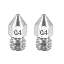 MK8 Nozzles 0.4mm 3D Printer Extruder Nozzle for 3mm Filament Pack of 2
