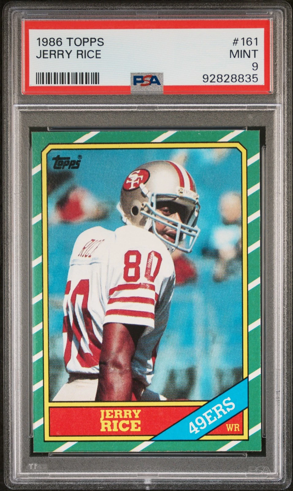 Jerry Rice Topps RC PSA 9