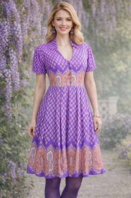 Noa Noa Balloon Dress S 36 Viscose Memoria Kjole Viscose Prune Purple
