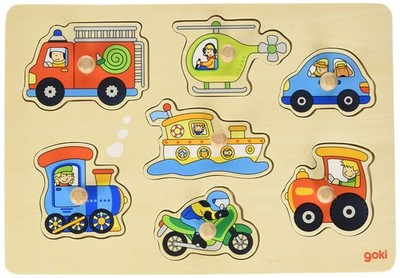 GOKI 57491 Means of Transport Lift out Puzzle, Mixed