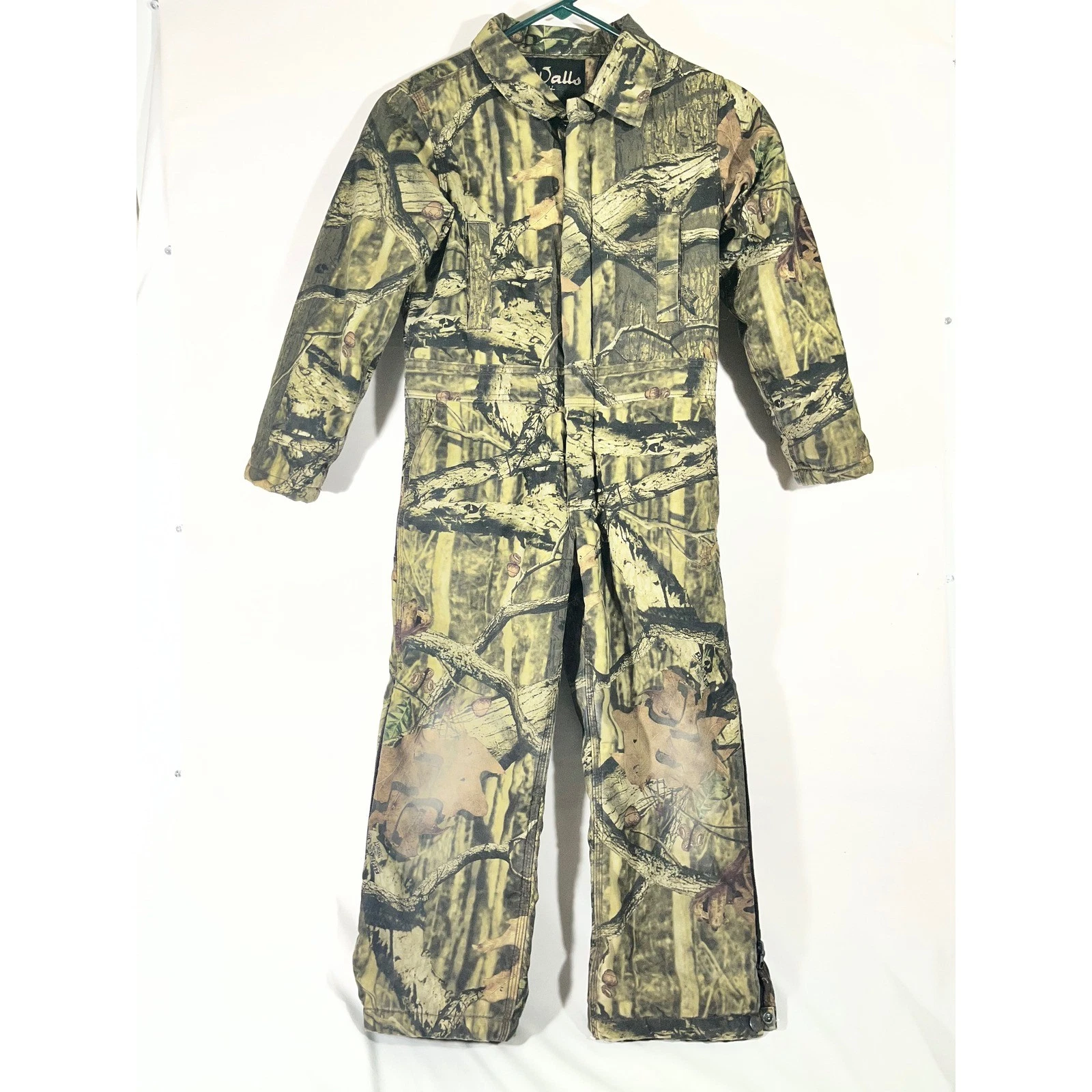Walls Insulated Camouflage Coveralls Youth 8 Hunting Zip Workwear Outdoor Warm