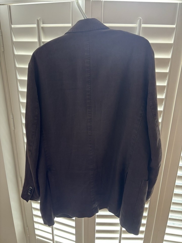 Blazer Homme Charvet Sur Mesure (Bespoke) Gris - Taille ~56EU/46UK - Laine & Soie - Parfait État