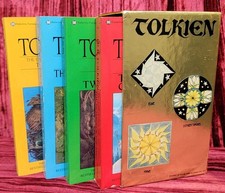 J.R.R. Tolkien Hobbit & Lord of the Rings Gold Slipcase Set Ballantine 1982 LOTR