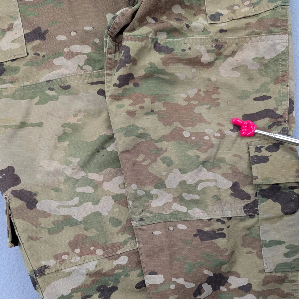 Army Combat Uniform Pants Mens Medium Multicam OCP Military Cargo Ripstop Nylon - Image 3 of 4