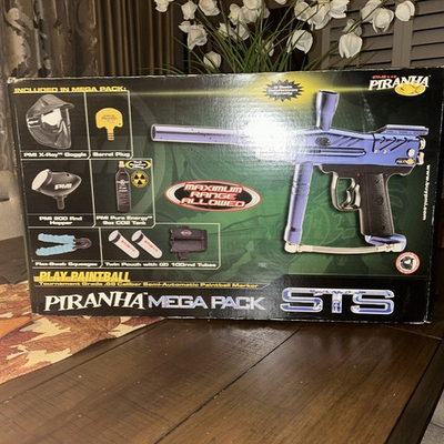 #ad Rare New PMI quot;Piranhaquot; Mega Pack STS .68 Caliber Paintball Marker $200.00