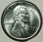 1943-S Lincoln Steel Cent B.U. #1