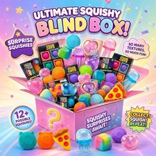 Random 1 pcs 100 Pcs Squishy Blind Box Toys Assorted Slow Rebound Fidget Toy Set
