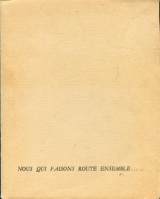 Wir, die wir zusammen unterwegs sind... - Robert Lagane - V186394