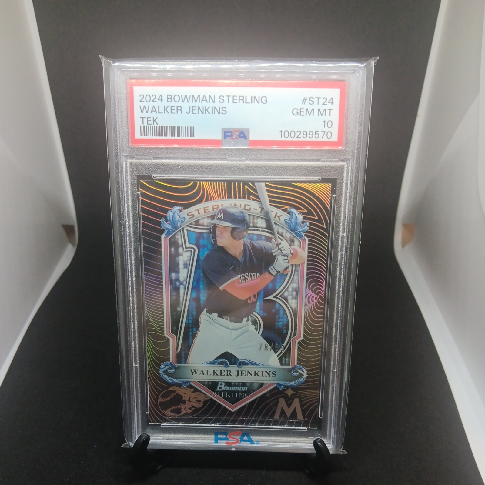 2024 Bowman Sterling Walker Jenkins TEK /99 #ST-24 PSA 10 Gem Mint Twins