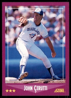 1988 Score John Cerutti Baseball Cards #98