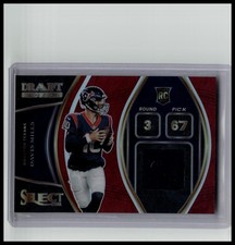 2021 Panini Select #DS-DMI Davis Mills Draft Selections Memorabilia Red Prizm