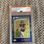 Panini 2024 Donruss Optic Caleb Williams #201 Blue Scope Prizm RC PSA 8 Bears