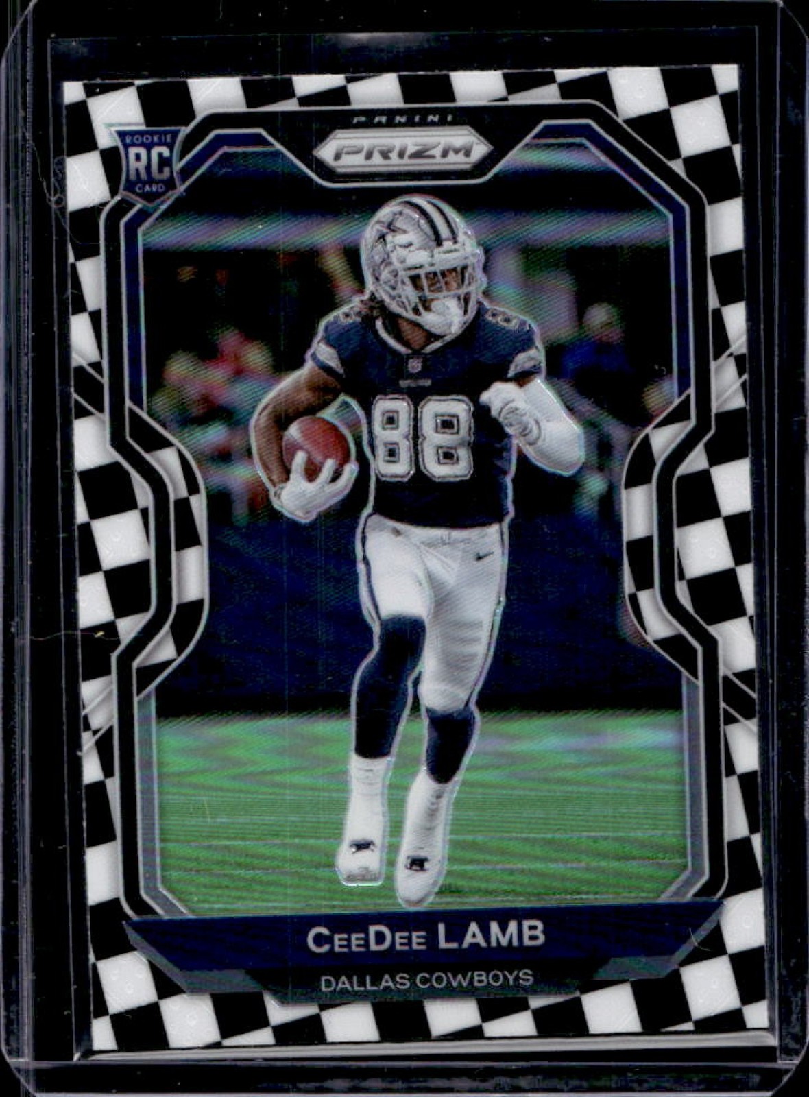 2020 Prizm CeeDee Lamb RC Black & White Checker #334 Cowboys
