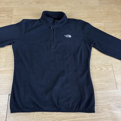 The North Face Fleece schwarz Polartec Quarter Zip Outdoor Wandern Damen M