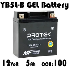 12V 5Ah YB5L-B 12N5-3B Maintenance Free Factory Activated AGM Sealed Gel Battery