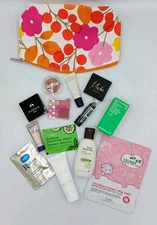 13 Pc Cosmetic Makeup Gift Set Stocking Stuffer Name Brand, Mix Sample Travel