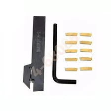 MGEHR1616-2 Holder + 10pcs MGMN200-G Gold Coated Inserts