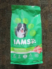 (1) Bag IAMS Proactive Health Minichunks Chicken & Whole Grain Dog Food 3.3 lbs
