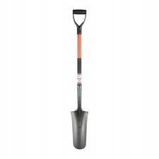 Garden Drain Spade Steel Hardened Fiberglass Handle for Planting Trenches
