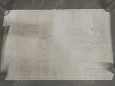 Vintage NASA Blueprint Schematic "Potable Water System"  1985