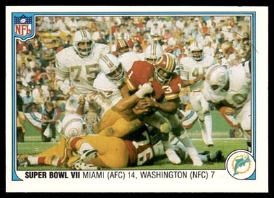 1983 FLEER TEAM ACTION SUPER BOWL V C MIAMI DOLPHINS/WASHINGTON REDSKINS #63