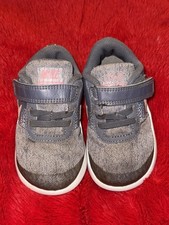Girls Nike Flex Contact TDV Gray Pink Sneakers Size 7