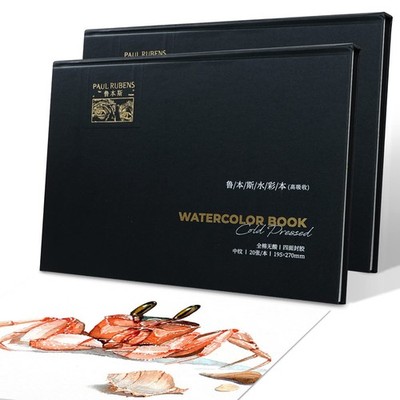 Paul Rubens Watercolor Sketchbook, High Absorptio, Artist Quality Cold Presse...