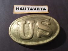 US Belt Buckle Army U.S. Civil War Modern HeavyCast Brass Great Reenactor Prop