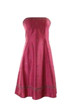 Laundry By Shelli Segal Pink Strapless Embellished Dress 8