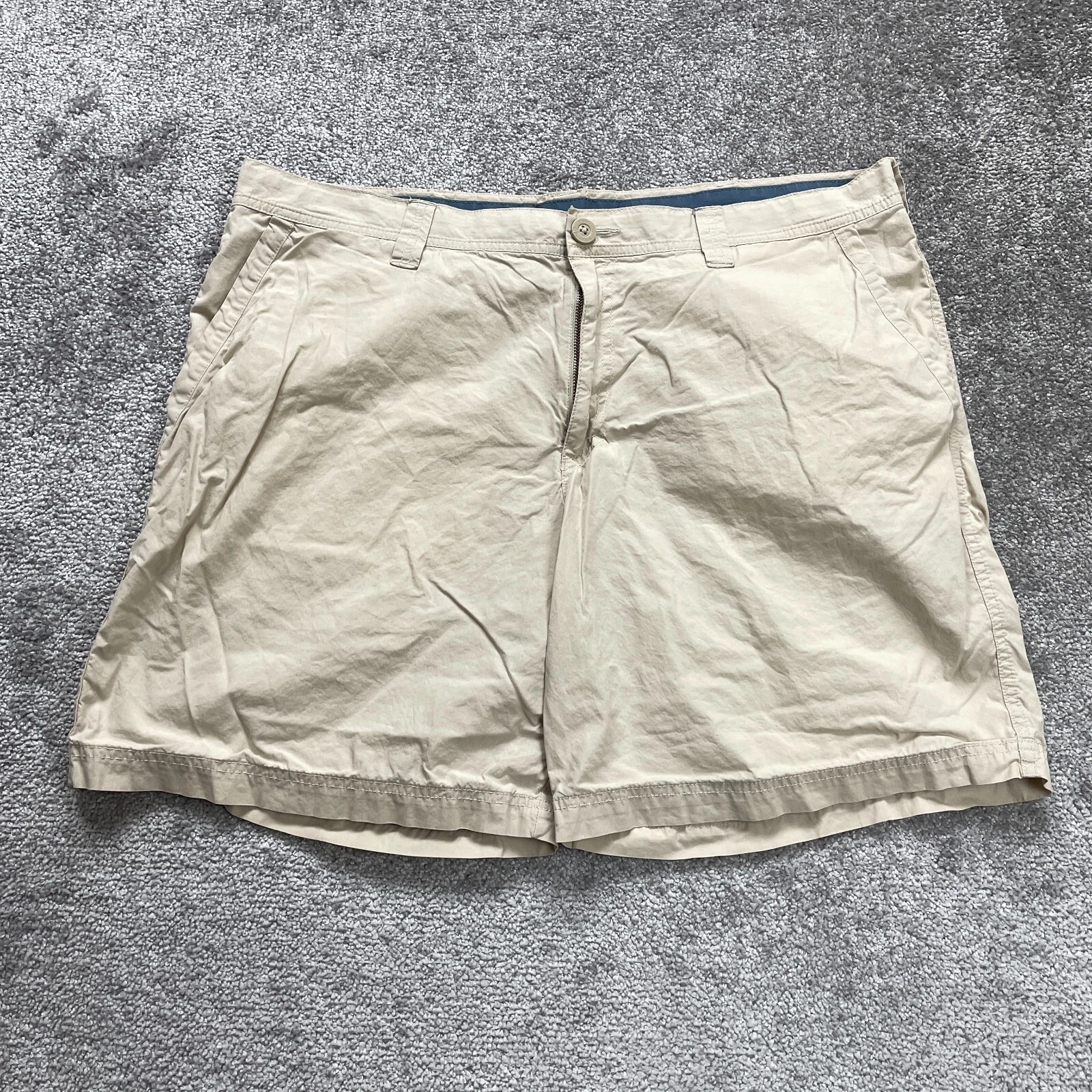 Columbia Chino Shorts Mens 38 Beige Cotton Flat Front Pocket Casual Outdoor 39x7