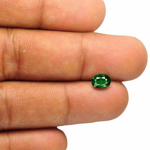 KENYA Tsavorite Garnet 1.04 Cts Natural Untreated Dark Green Oval - Picture 3 of 3