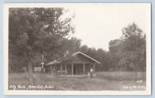Spearfish South Dakota SD City Park Real Photo Postcard RPPC c1910